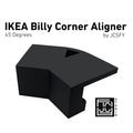 IKEA Billy Bookshelf 45 Degree Corner Hook Clip Aligner Shelves White Black Dark Gray Walnut IKEA Billy Easy Pressure Fit Tool No Screw