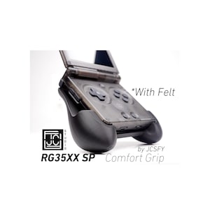 Grip for Anbernic RG35XX-SP Comfort Grip Felt Lining Case with Felt Wrap Ergonomic RG35X Handheld RG35 SP Back Plate Cover Scratch Protect
