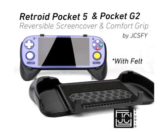Retroid Pocket 5 & G2用グリップ | 2-in-1 リバーシブルスクリーン