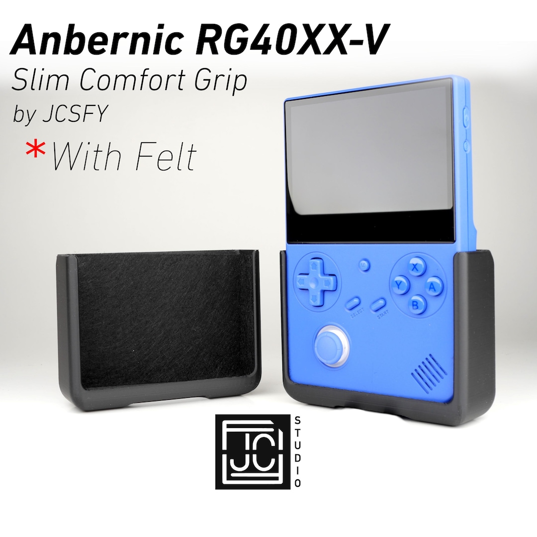 Anbernic RG40XX-V Slim Comfort Grip Felt Lining Case With Felt Wrap ...