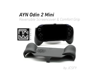 Grip for Ayn Odin 2 Mini Grip 2-in-1 Reversible Screen Cover & Thick Comfort Grip Case Ergonomic Odin 2 Mini Handheld 2n1 Deluxe by JCSFY