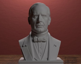 William McKinley Statue, 25th U.S. President Decor, Patriotic Office Shelf Accent, American History Gift