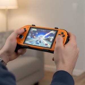 Grip voor Retroid Pocket 6-greep 2-in-1 omkeerbare schermafdekking en dikke comfortabele hoes met vilt omslag Ergonomische RP6 handheld 2n1 van JCSFY afbeelding 8