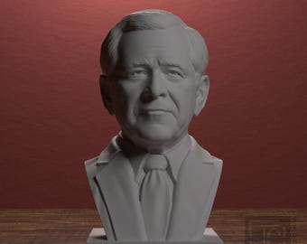George W. Bush Statue, 43rd U.S. President Decor, Patriotic Office Shelf Accent, American History Gift
