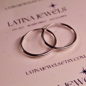 Silencio Fino Hoops