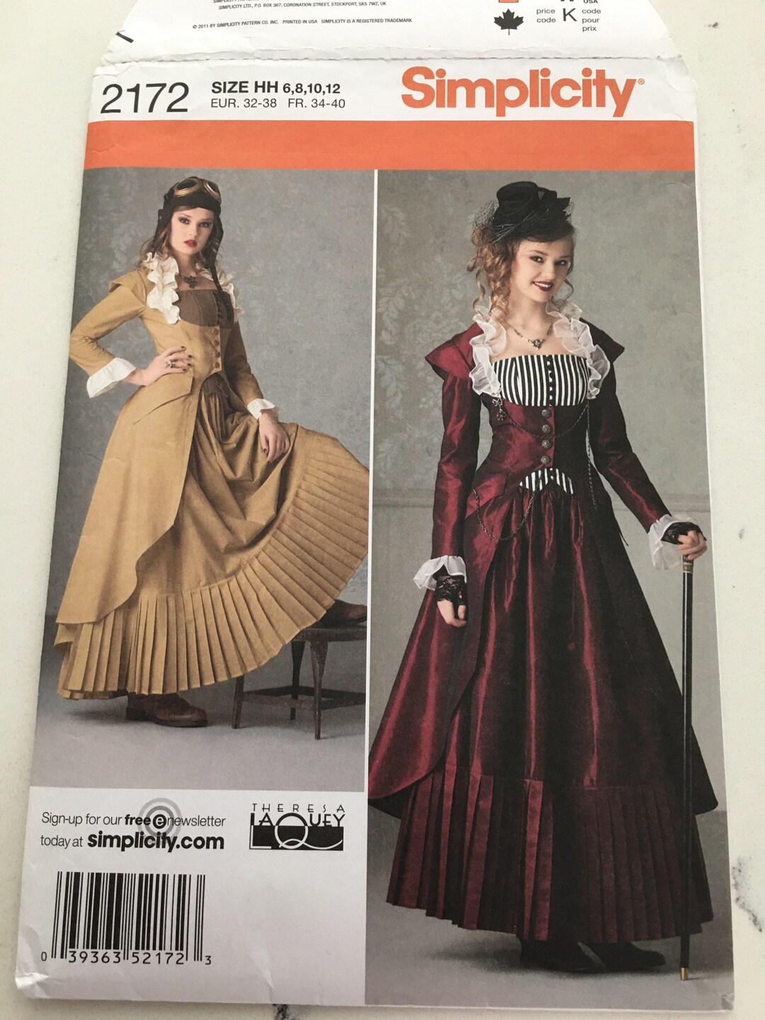 Simplicity Steampunk Pattern Simplicity Victorian, Edwardian, Steampunk Pattern Size 6-12, New ...