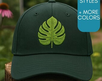 Plant Lover Embroidered Hat, Plant Daddy Baseball Cap, Gardening Gift For Dad, Botanical Dad Hat, Gardener Aesthetic, Plant Parent Hat