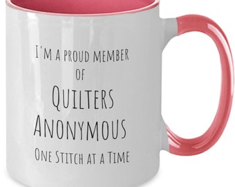 Quilting Mug Gift for quilter, quilting mug, quilt mug, gift idea for quilter