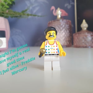 Ensemble de figurines personnalisées icône de la musique pop et rock Freddie Mercury®