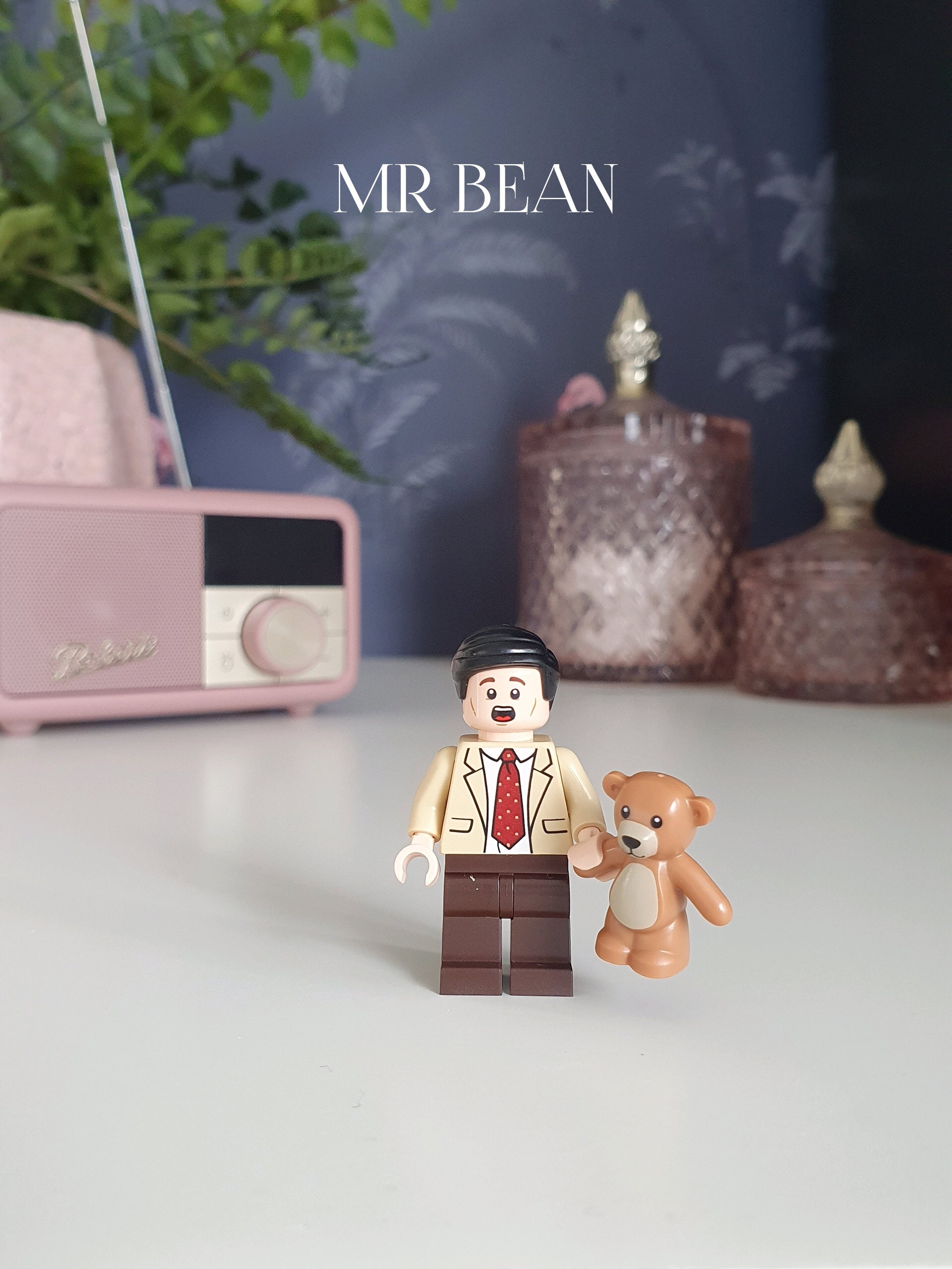 Mr. Bean LEGO® Minifigure With Teddy - British Comedy Gift - Etsy
