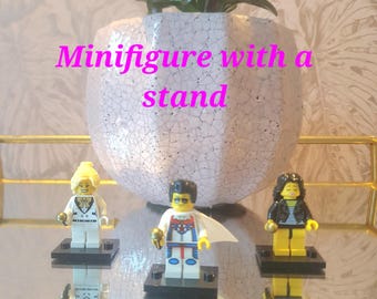 Bob Ross LEGO® Minifigure: Art Lover Gift, Keychain/giftbox Option - Main Image