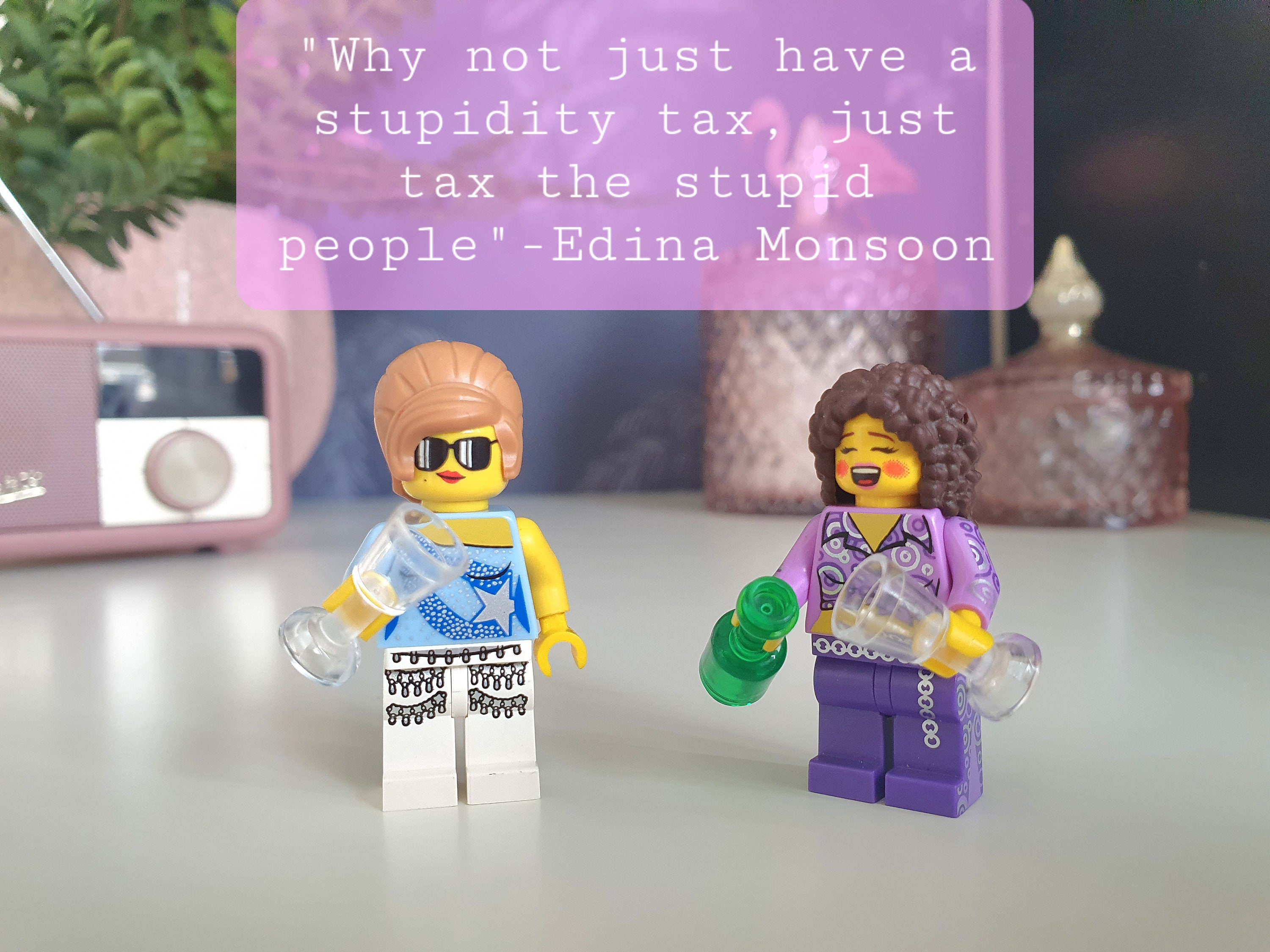 Absolutely Fabulous® Custom Minifigure BBC Comedy TV Series