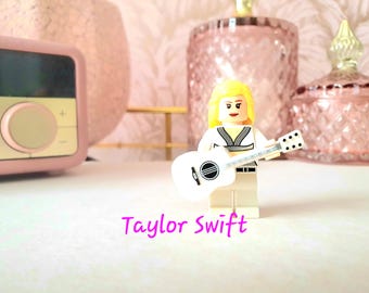 Taylor Swift® country/pop music custom minifigure.