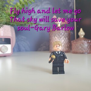 Gary Barlow LEGO® Minifigure Nyckelring - Take That Fan Present