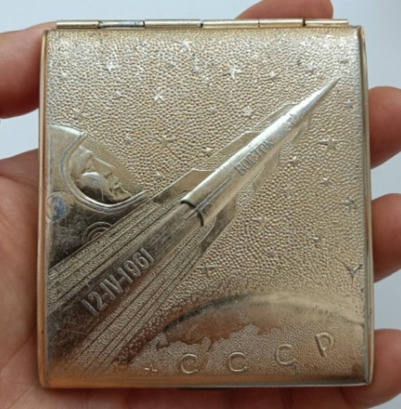 aluminium cigarette case USSR Soviet Aluminium Cigarette Case 