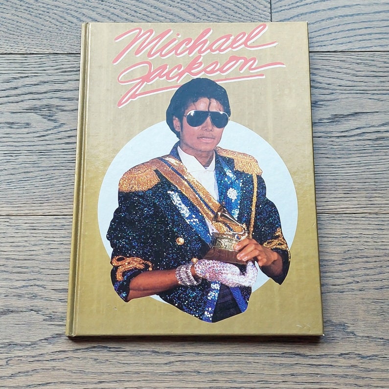 Michael Jackson Gold Photo Book / Vintage Hardcover Gallery Book