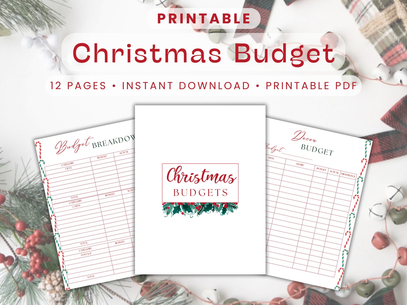 Printable Christmas Budget Planner Budget Planner Holiday - Etsy