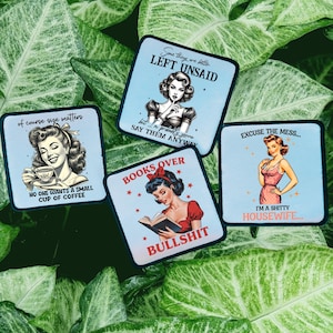 Sassy Patches- Trucker Hats- Custom Patches- Retro- Sassy- Trucker Hat Patches- Jean Jacket Patches- Iron On- Sublimation