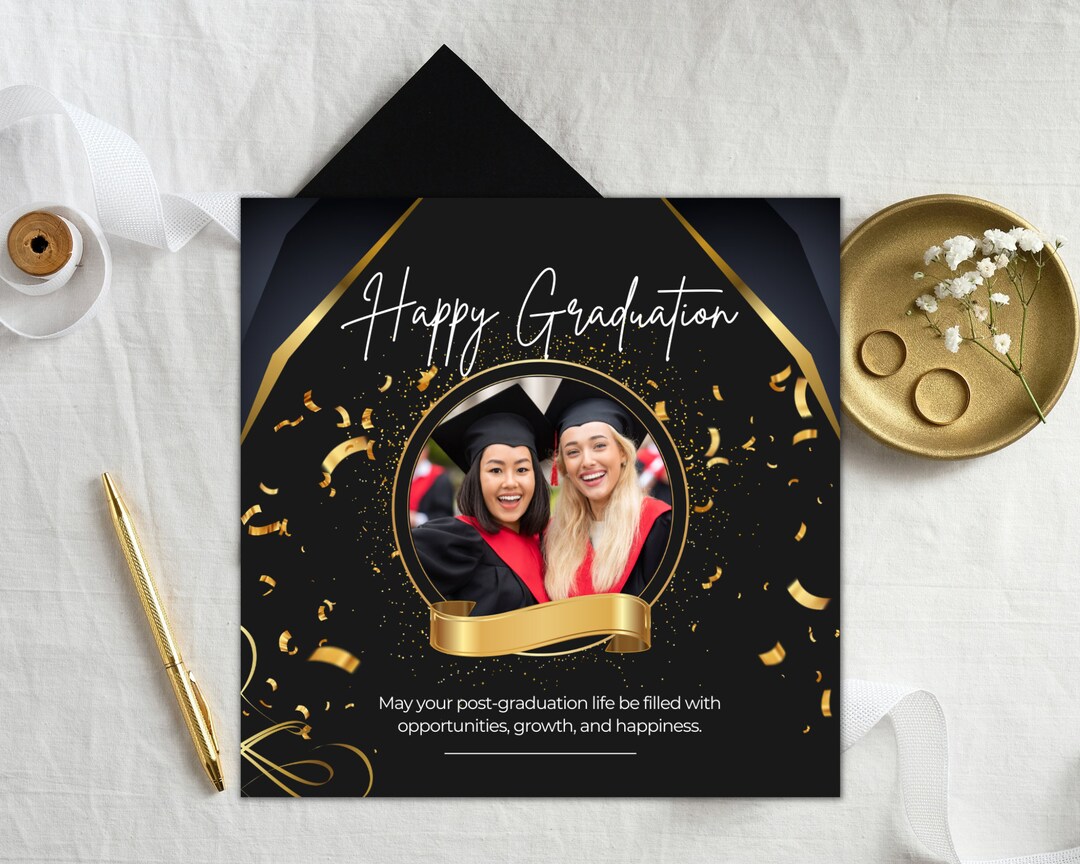 Digital Graduation Party Invitations Customizable Templates Etsy