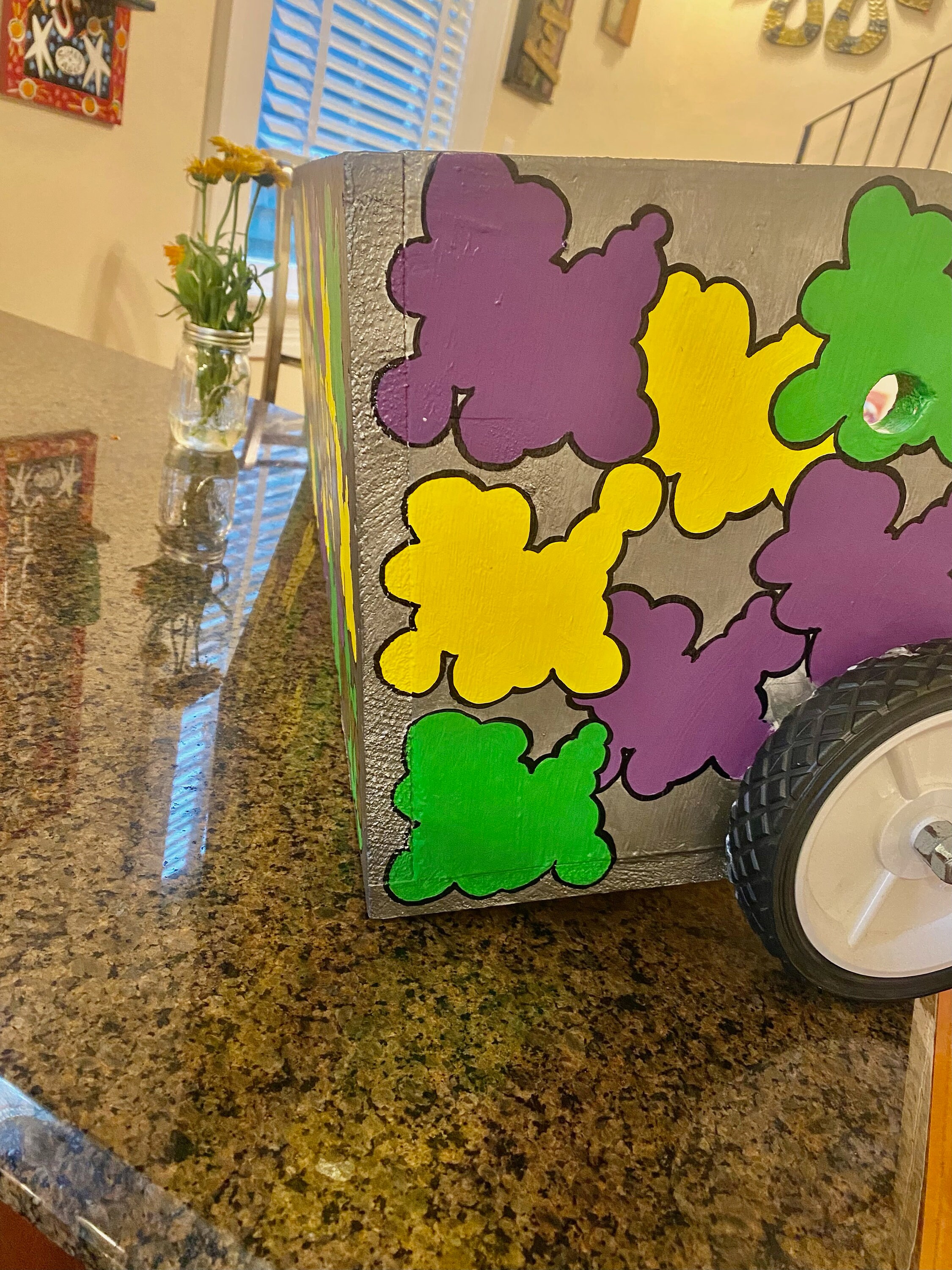 how to make a mardi gras ladder seat