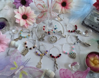 Taylor Swiftie Eras Tour Wine Glass Charms x10