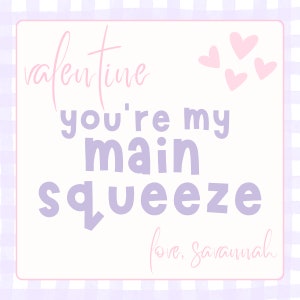 Valentine&#39;s Day Gift Tag - Personalized - Apple Sauce