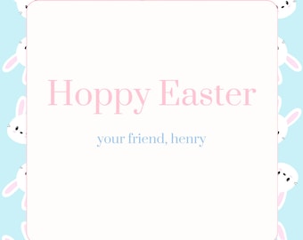 Easter Gift Tag - Hoppy Easter