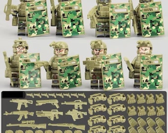 Custom LEGO Military Special Forces Soldiers Army Minifigures Men