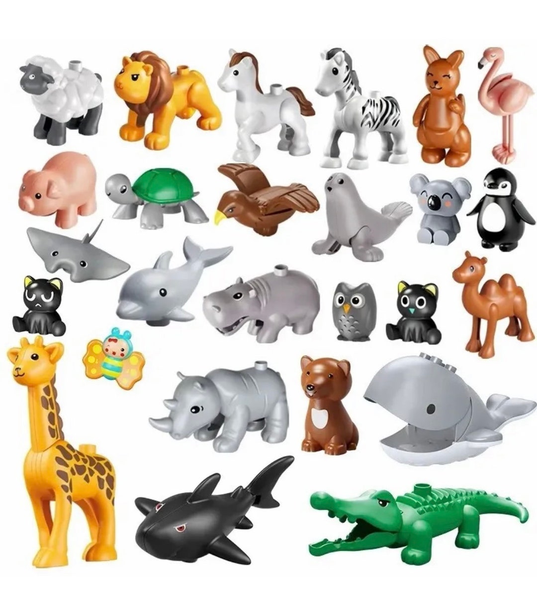 Lego Duplo Animals Farm Zoo Toys 26 Item Bundle - Boy Girl Birthday ...