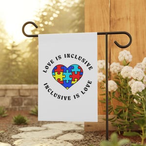 Autism Support Flag, Neurodiversity Garden Banner, Gift for Autistic Child, Special Ed Present, Autism Mom, Inclusion Decor, Advocate Gift