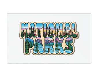 National Parks Car Magnet, Save Our Parks, Eco-Friendly Decoration, Nature Gift, Anti Trump Car Decal, Protect our Parks, Ranger Gift