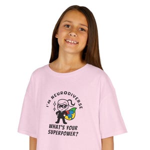 Autism Superhero T-Shirt, Neurodiversity Tee, Support Autism Awareness, Inclusive Fashion, Gift for Autistic Child, Neurodivergence Shirt