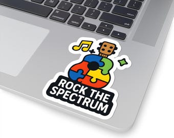 Neurodiversity Support Stickers, Colorful Kiss-Cut Stickers for Laptops, Water Bottles, Journals, Autism Awareness Decal, Autism Gift