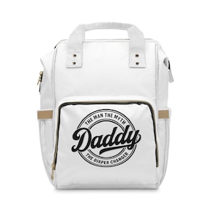 Stylish Diaper Backpack, The Diaper Changer Daddy, Baby Shower Gift, Travel Diaper Bag, New Dad Essential, Modern Parenting Gear, Funny Dad