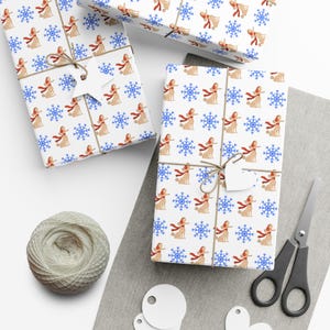Dog Puppy Poodle Gift Wrap Papers, Premium Wrapping Paper Dog Lover Gift, Gift Packaging, Scrapbooking