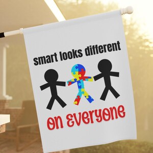 Autism Support Flag, Neurodiversity Garden Banner, Gift for Autistic Child, Special Ed Present, Autism Mom, Inclusion Decor, Advocate Gift