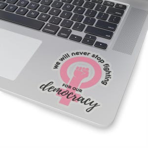 Autocollants de protestation politique à découper, feuille d'autocollants pour le plaidoyer en faveur de la démocratie, décalcomanies du mouvement de résistance, stickers pour téléphone de militants, décoration pour ordinateur portable