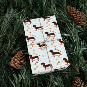 Skateboarding Dachsund Gift Wrapping Paper