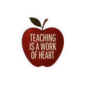 Teacher Appreciation Kiss-Cut Stickers, Classroom Decor, Teacher Gifts, Back to School, Educator Gift, Thank You Present for Teacher