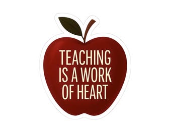 Teacher Appreciation Kiss-Cut Stickers, Classroom Decor, Teacher Gifts, Back to School, Educator Gift, Thank You Present for Teacher