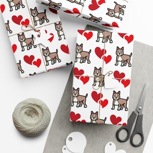 Carta da regalo Pit Bull Terrier Pittie, carta da regalo di alta qualità - regalo per amanti dei cani, confezioni regalo, lavori di carta, scrapbooking
