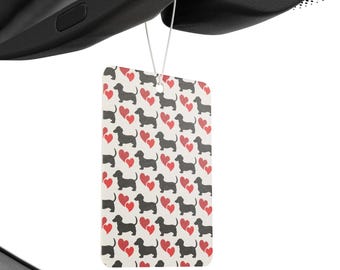 Dachsund Dog Car Air Freshener, Cute Animal Pet Scent Diffuser for Vehicle, Freshener for Car, Auto Air Freshener, Dog Lover Gift, Car