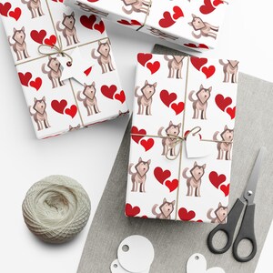 Carta da regalo Siberian Huskie, carta da regalo di alta qualità - regalo per amanti dei cani, regalo di Natale, confezioni regalo, artigianato di carta, scrapbooking