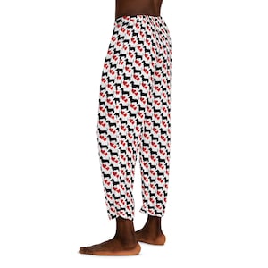 Dachsund Hund Unisex Pyjama Hose, Gemütliche Lounge Nachtwäsche, Niedliche Tier Print PJ Hose, Hunde Liebhaber Geschenk, Hunde Dad Loungewear