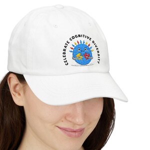 Autism Support Classic Dad Cap, Embroidered Neurodiversity Hat, Adjustable Cap, Autism Gift, Autism Mom, Autism Awareness Month Hat