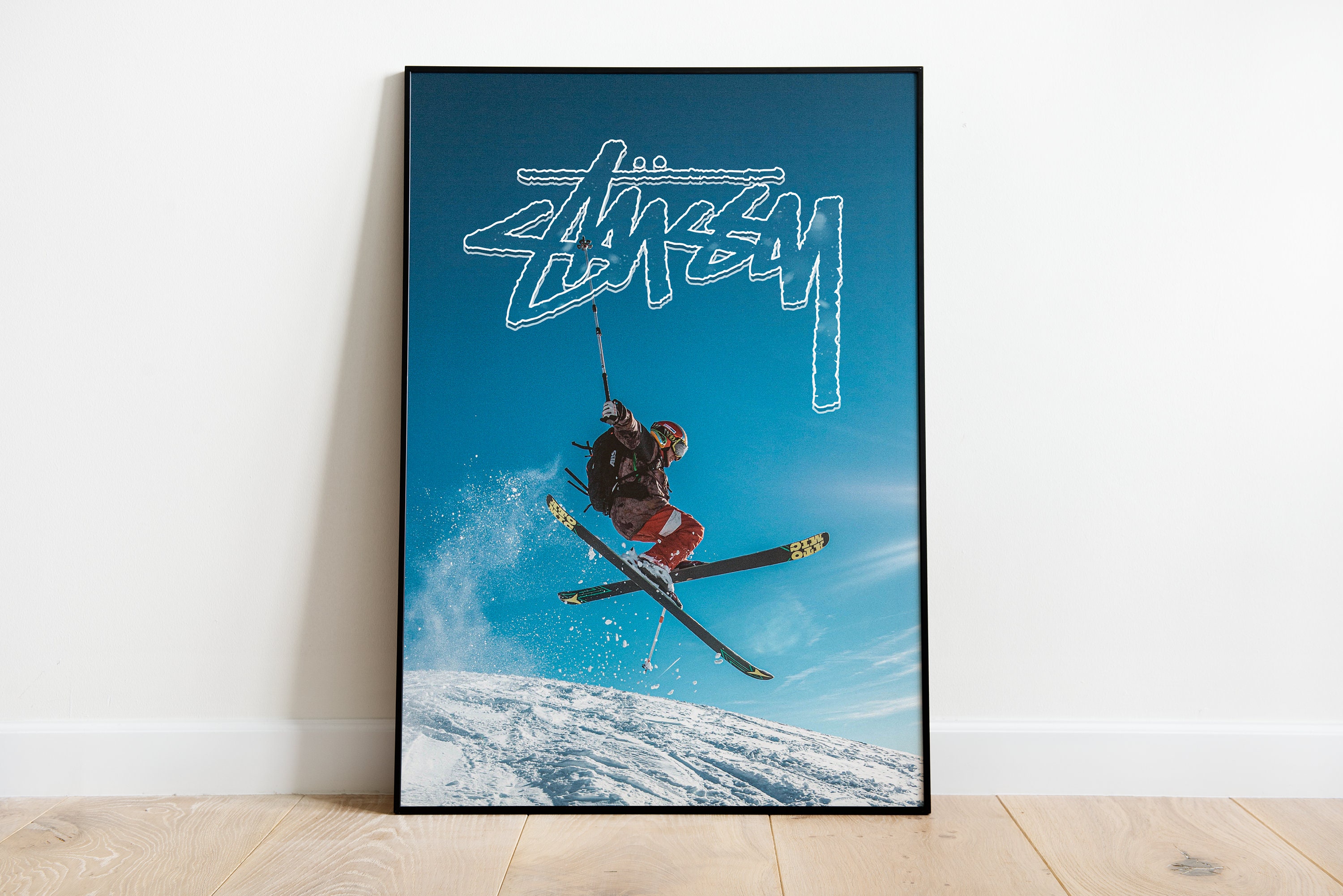 Stussy Poster mural ouvert sur toile pour chambre à coucher