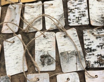 Birch Bark Tags