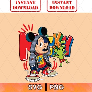 Disney Mickey Mouse - Sudadera para hombre - Mickey & Co. L multicolor,  Multi colorido, Large