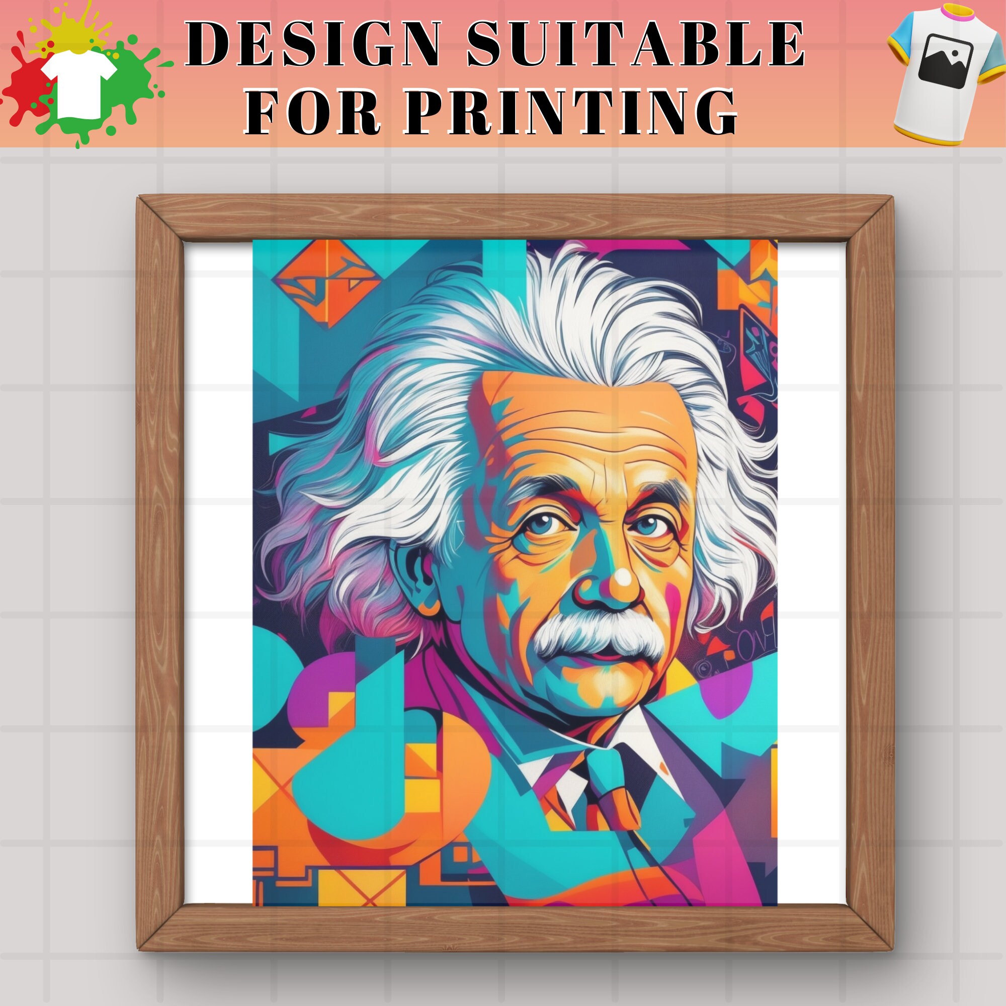 Albert Einstein Artificial Intelligence Art Png,albert Einstein Canvas