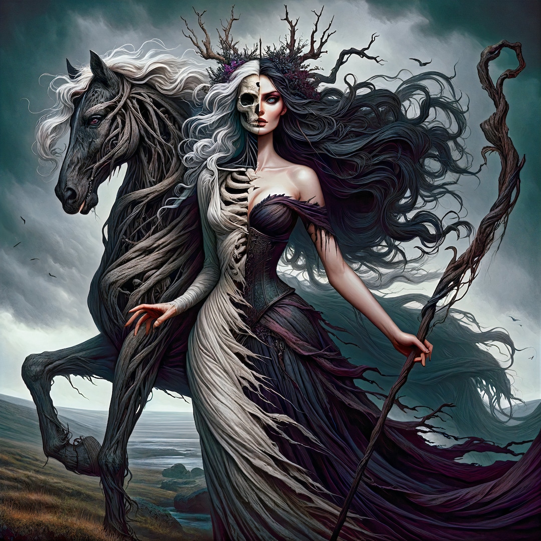 Hel, Norse Goddess of the Underworld, Digital Download, Gothic